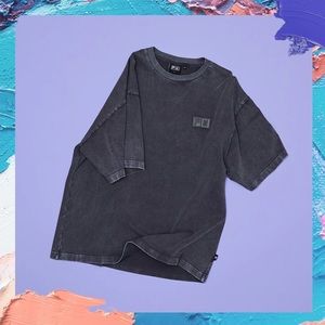BTS X FILA LOGO PLAY Small Black T-Shirt